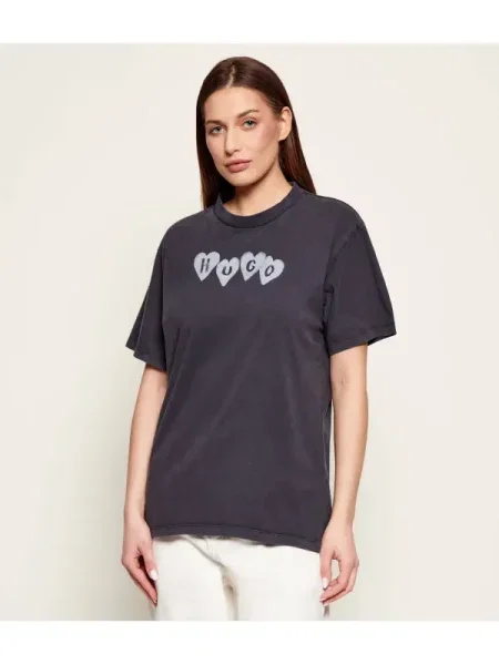 HUGO tricou din Vintage gri