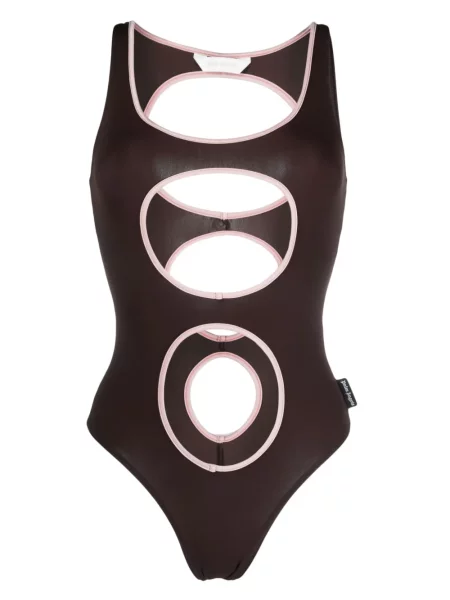 Costum de baie Palm Angels maro