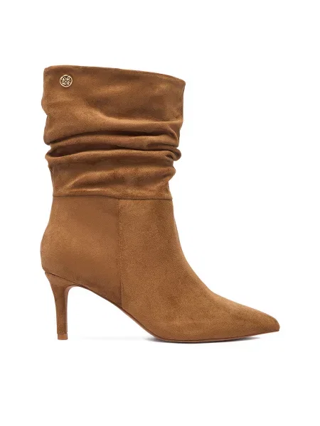 Botine Nine West deschis maro