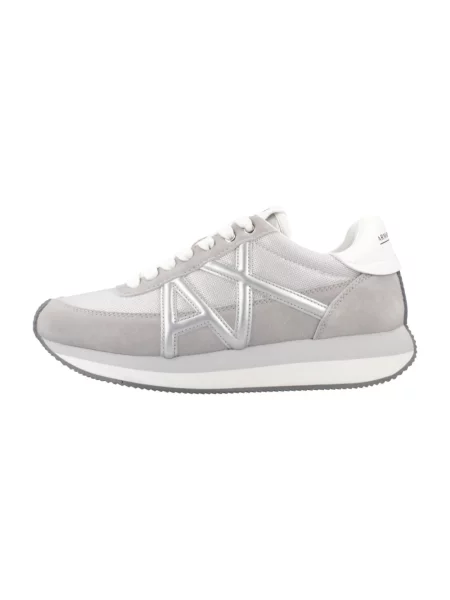 Sneakersy Armani Exchange z logo szare