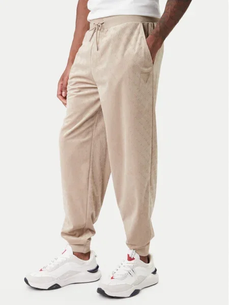 Guess Долнище анцуг бежов