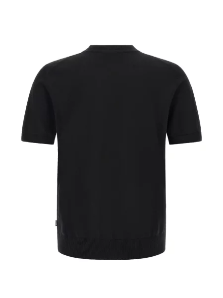 Scurt tricou Boss de lână negru