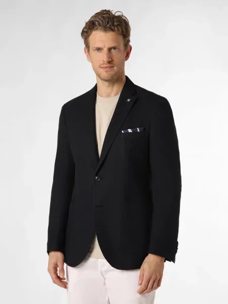 CG CLUB of GENTS Kurtka Arel Mężczyźni Slim Fit jednolity 56 niebieski