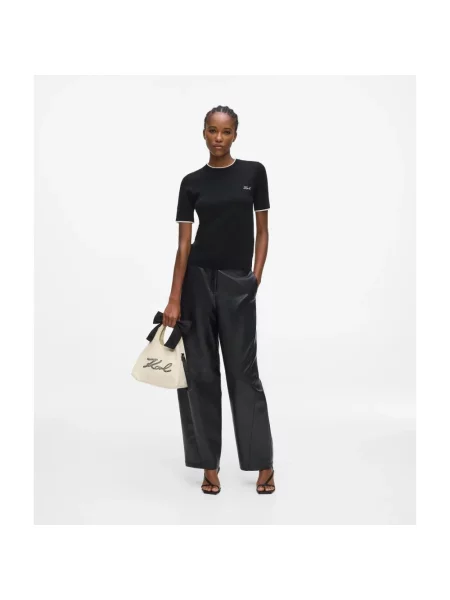 Karl Lagerfeld torebka crossbody K/SIGNATURE beżowa