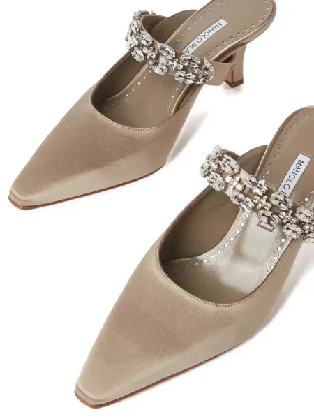 Мюли Manolo Blahnik с кристали