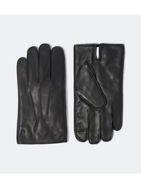 Mănuși Polo Ralph Lauren din piele negru