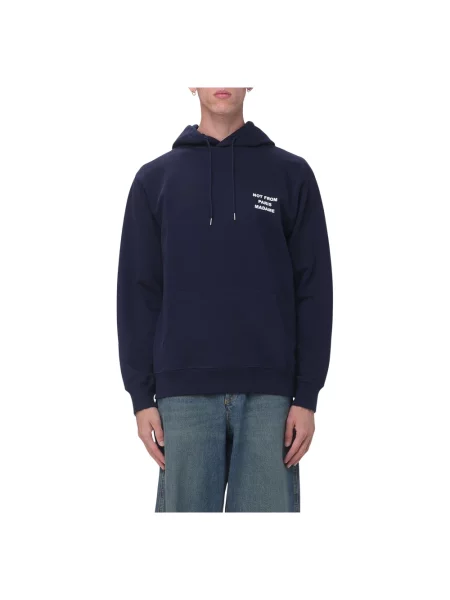 Bluza z kapturem Drole De Monsieur niebieska
