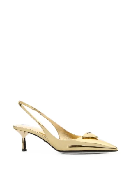Pantofi cu toc Prada slingback cu autograf