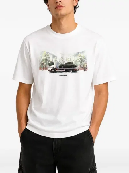Tricou Dean Edmonds cu imagine alb