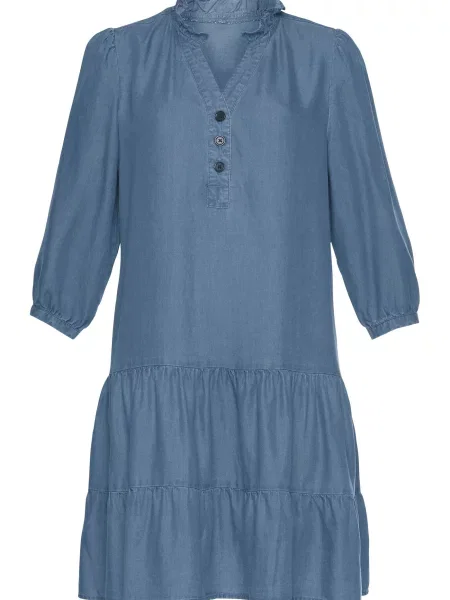 LASCANA Rochie denim albastru