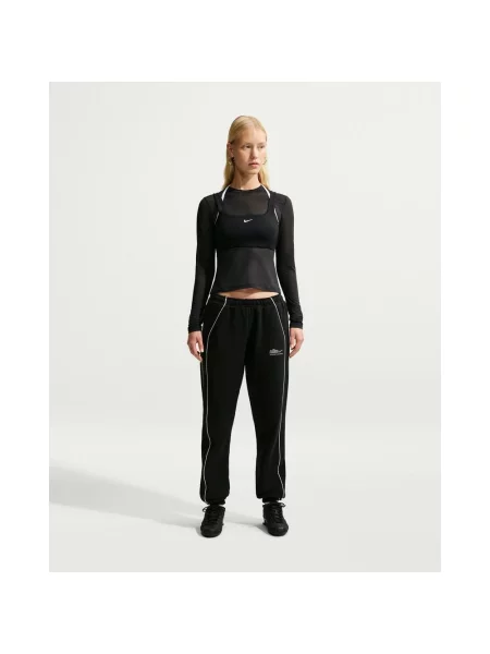 Długie spodnie Nike Studio Fleece Medium Weight S czarny