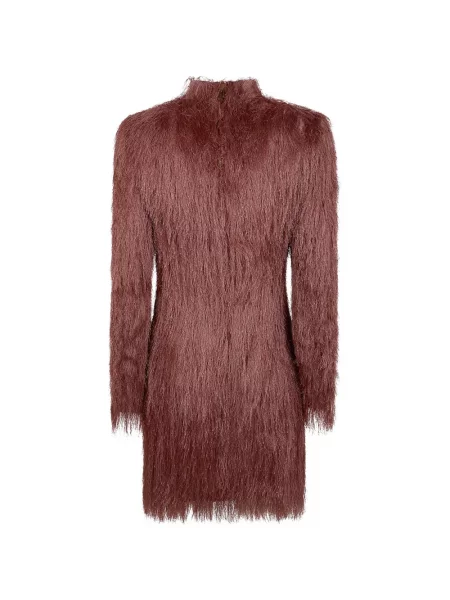 Lung rochie mini Balmain cu franjuri roz