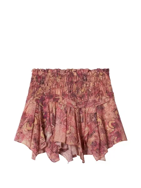 Fustă Isabel Marant cu imagine roz
