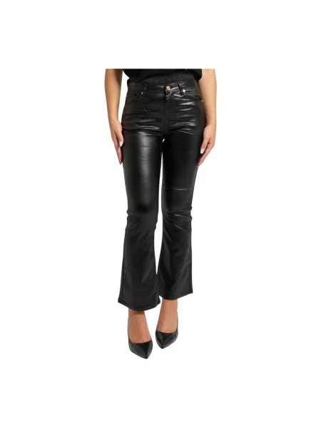 Gaudi spodnie dzwony high waist czarny