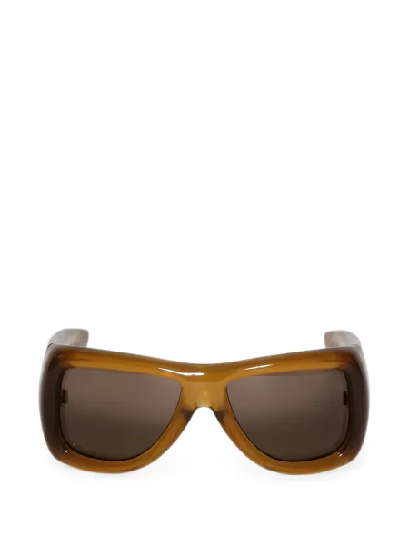 Ochelari de soare Saint Laurent Eyewear cu imprimeu geometric galben