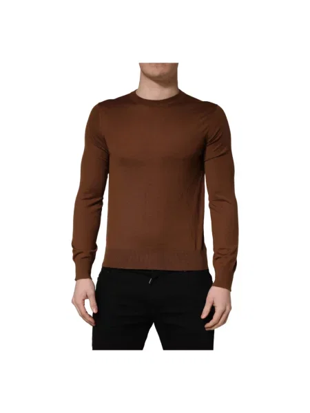 Sweter Dolce And Gabbana brązowy