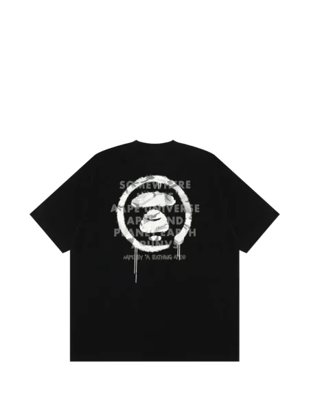 Tricou Aape By A Bathing Ape cu imagine negru