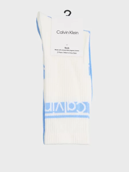 Носки Calvin Klein в полоску с автографом