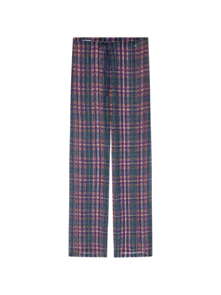 Pantaloni Dries Van Noten albastru