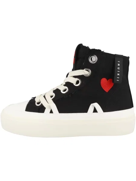 Dámske topánky INUIKII Matilda High Top Distressed black čierna