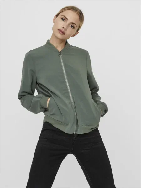 VERO MODA Átmeneti dzseki zöld