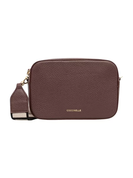Coccinelle torebka crossbody skórzana czerwona