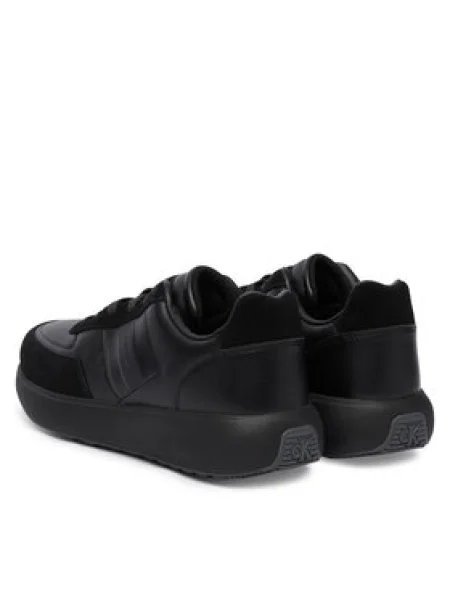 Pánske topánky Calvin Klein City Runner Laceup Tape Leather triple black čierna