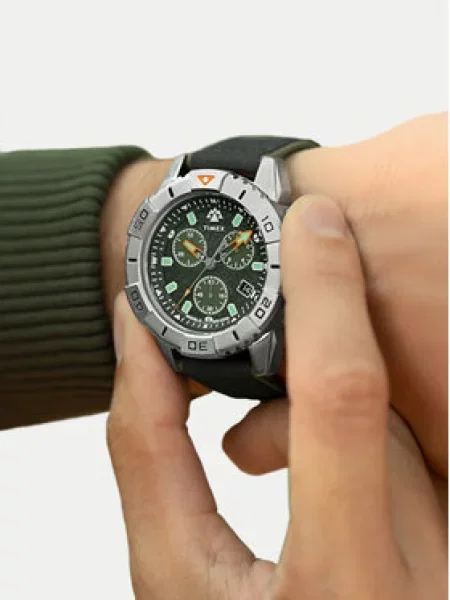 Timex Hodinky Expedition Ridge Chronograph černá