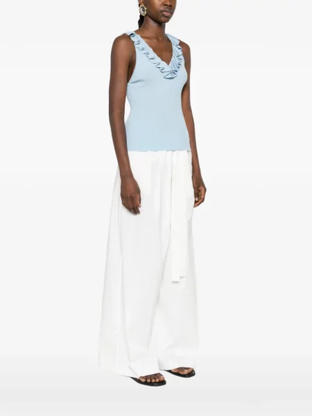 Top Alice + Olivia s volanima plava