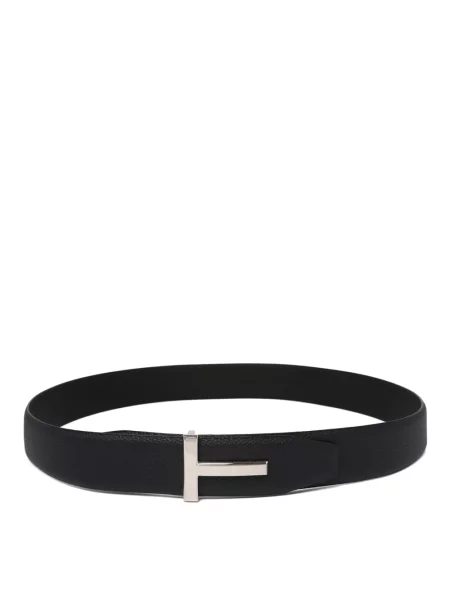 Pasek Tom Ford skórzany czarny