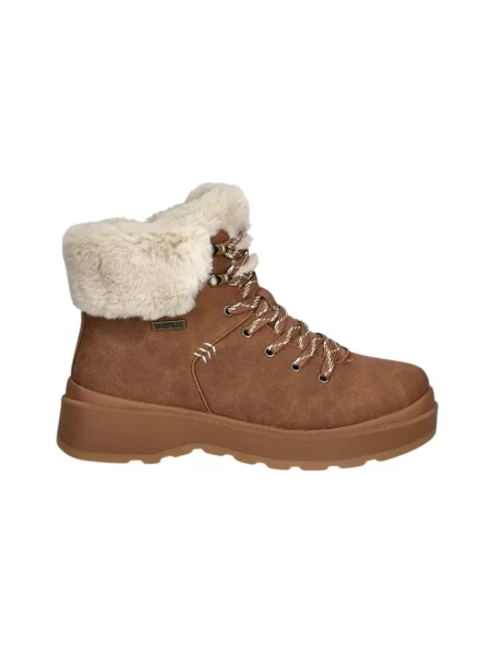 Futro Skechers ze sztucznego futra brązowe