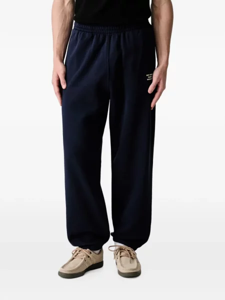 Pantaloni Drole De Monsieur cu imagine alergare albastru