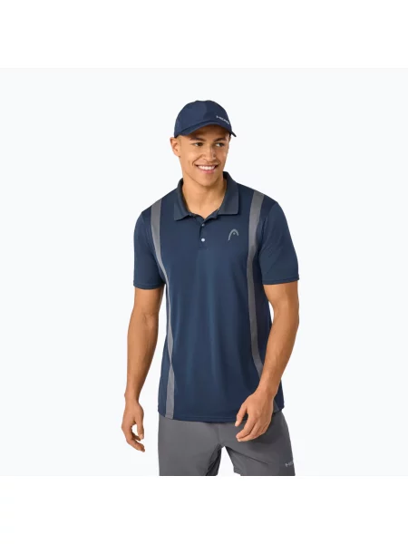 Tenisové polo tričko HEAD Club 25 Tech Polo navy tmavě modré