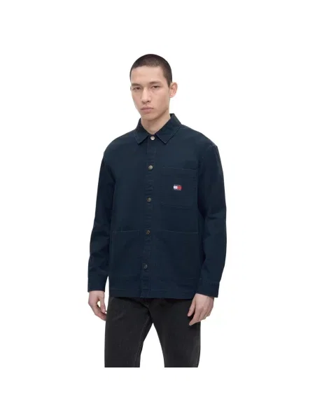 Tommy Jeans Přechodná bunda ESSENTIAL námořnická modř modrá