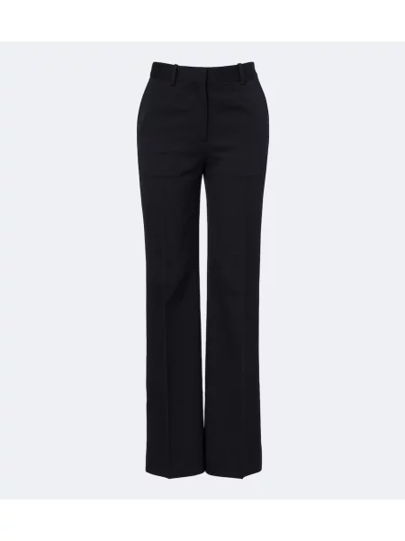 Pantaloni Acne Studios de lână negru