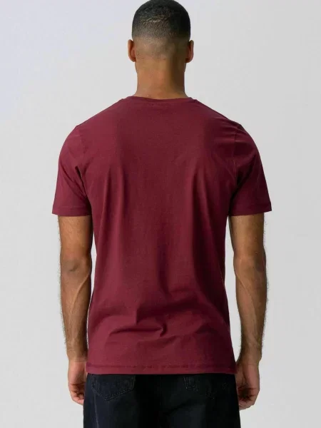 TEESHOPPEN Cămașă Organic Basic burgundy roșu