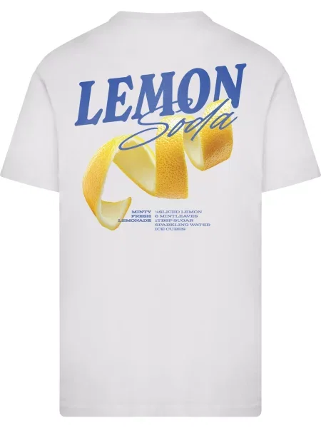 Mister Tee Tričko Lemon Soda modrá / žltá / karí biela