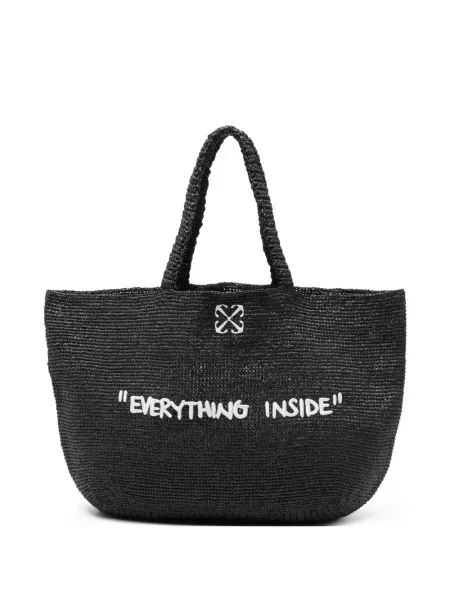 Geantă shopper Off-white alb