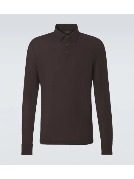 Tricou polo Slowear maro