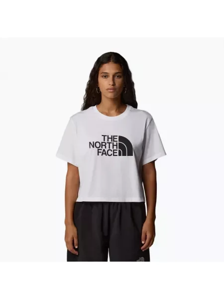 Дамска тениска The North Face Easy Relaxed Cropped white бяло