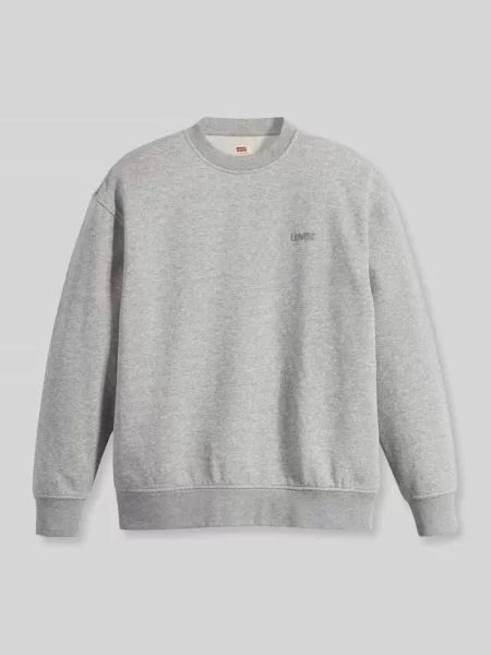 Bluza o kroju regular fit z subtelnym napisem z logo Levi's szara