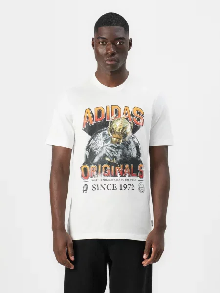 ADIDAS ORIGINALS Tričko tmavosivá / oranžová / čierna biela
