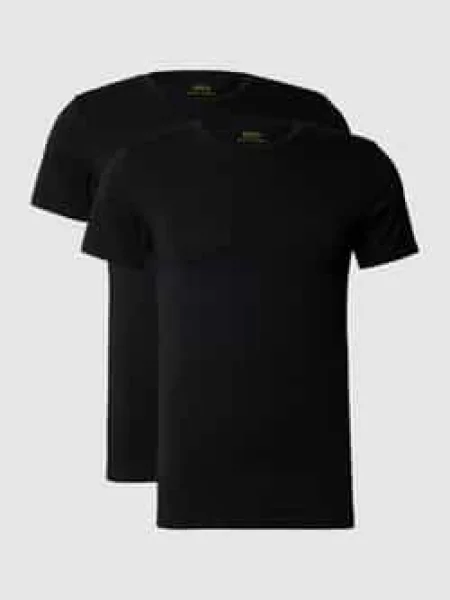 T-shirt o kroju regular fit z mieszanki bawełny w zestawie 2 szt. Polo Ralph Lauren Underwear czarna