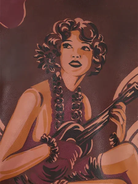 Geanta de piele Prada cu imagine maro