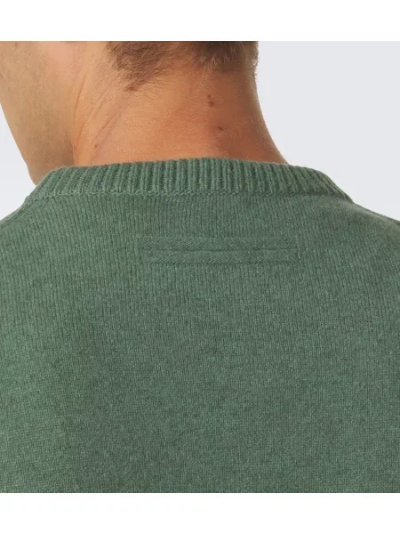 Sweter Zegna wełniany zielony