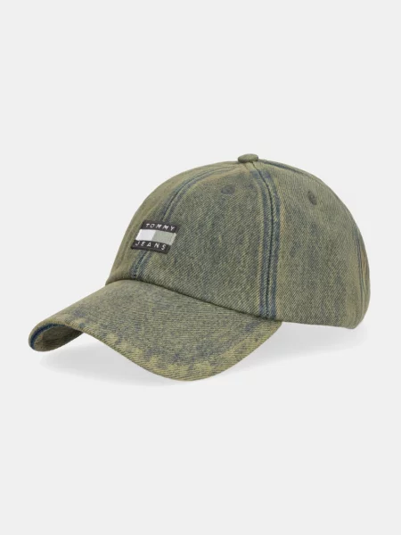 Tommy Jeans Jeans baseball kapa zelena