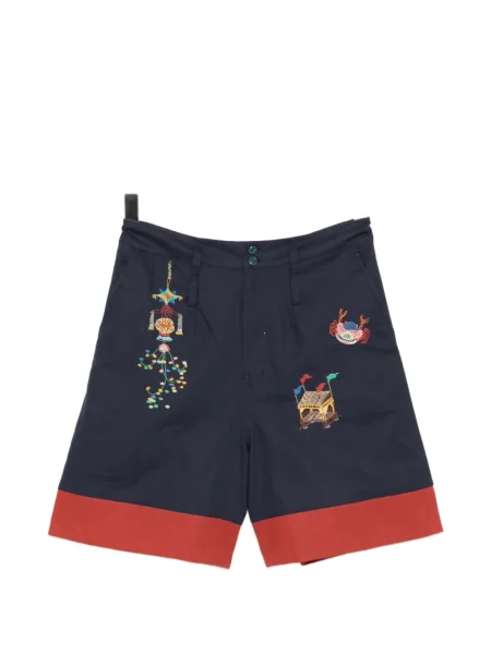 Haftowane szorty Garçon By Garçon niebieskie