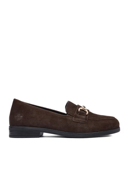 Loafersy Rieker brązowe