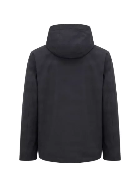 Geacă Woolrich cu glugă albastru