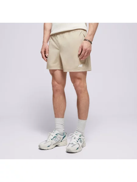 New Balance Szorty Athletics Stretch Woven Short beżowe